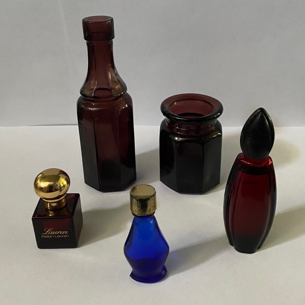 Vintage Empty Perfume Bottles Miniature Gem